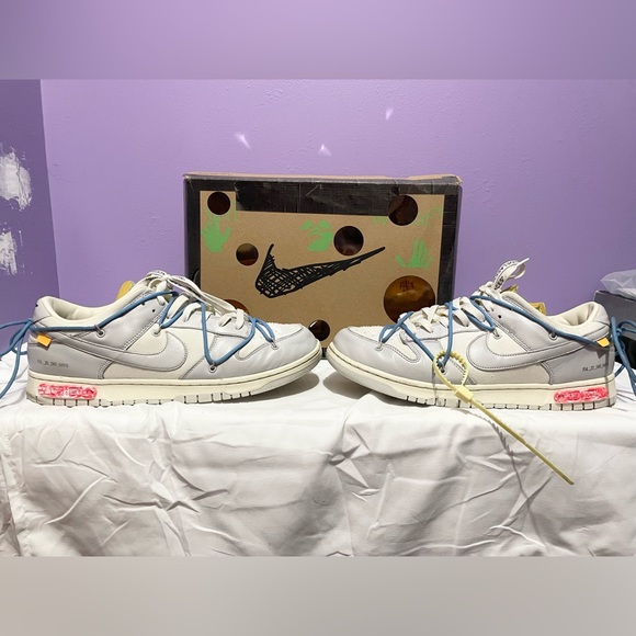 Dunk low off white lot 05/50 size 13 - Picture 2 of 10